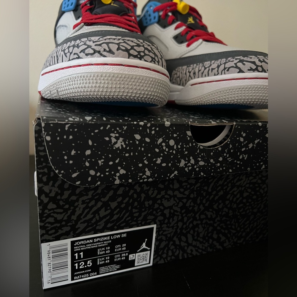 Nike Jordan Spizike Low Sneakers Grey/Varsity Maize IM7425-004 Men's Sz 11 BNIB - Picture 13 of 16
